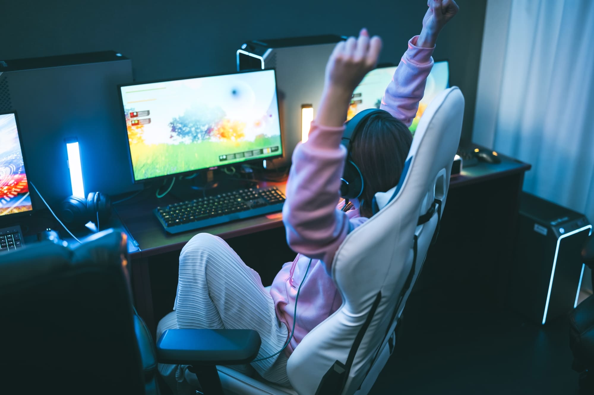 配信者、ゲーマーの部屋