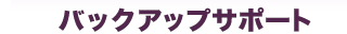バックアップサポート