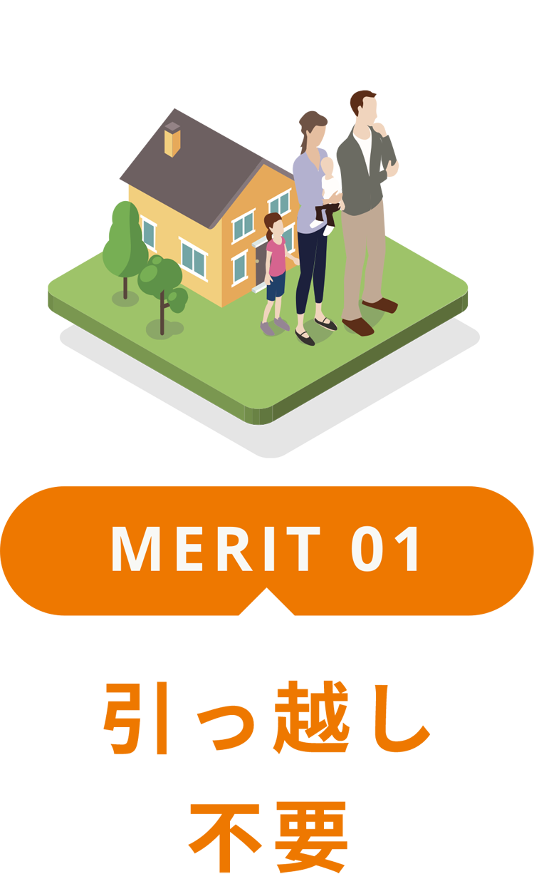 メリット1.引っ越し不要